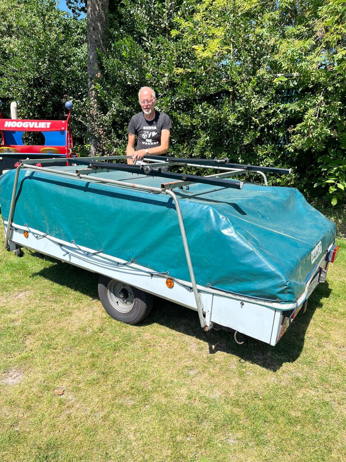 Vouwwagen jamet evt. met fietsfrager, Ophalen, Tot en met 4, Aanwezig, Jamet