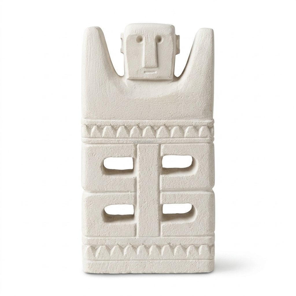 Balinees Sumba Beeld, Beige, Boho, Nieuw, Ophalen of Verzenden