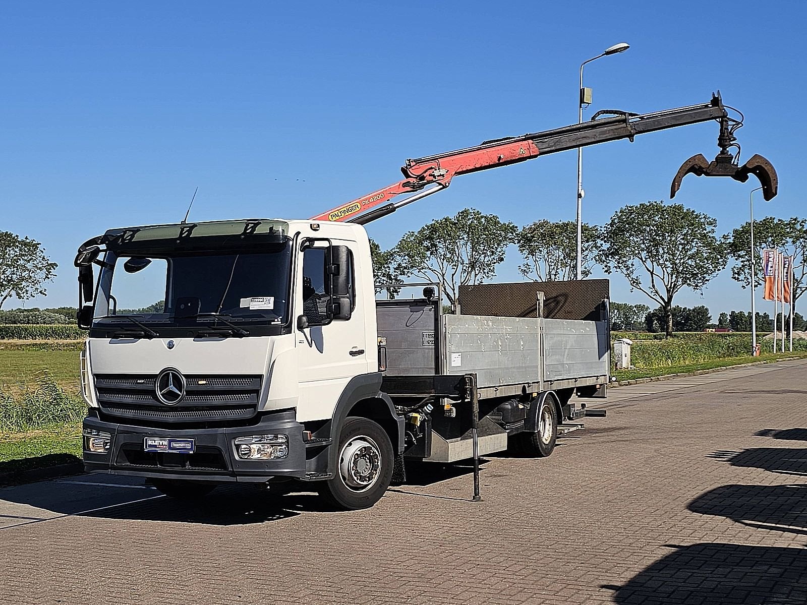 MERCEDES-BENZ ATEGO 1221 palfinger only127tkm, Automaat, Euro 6, Wit, Mercedes-Benz