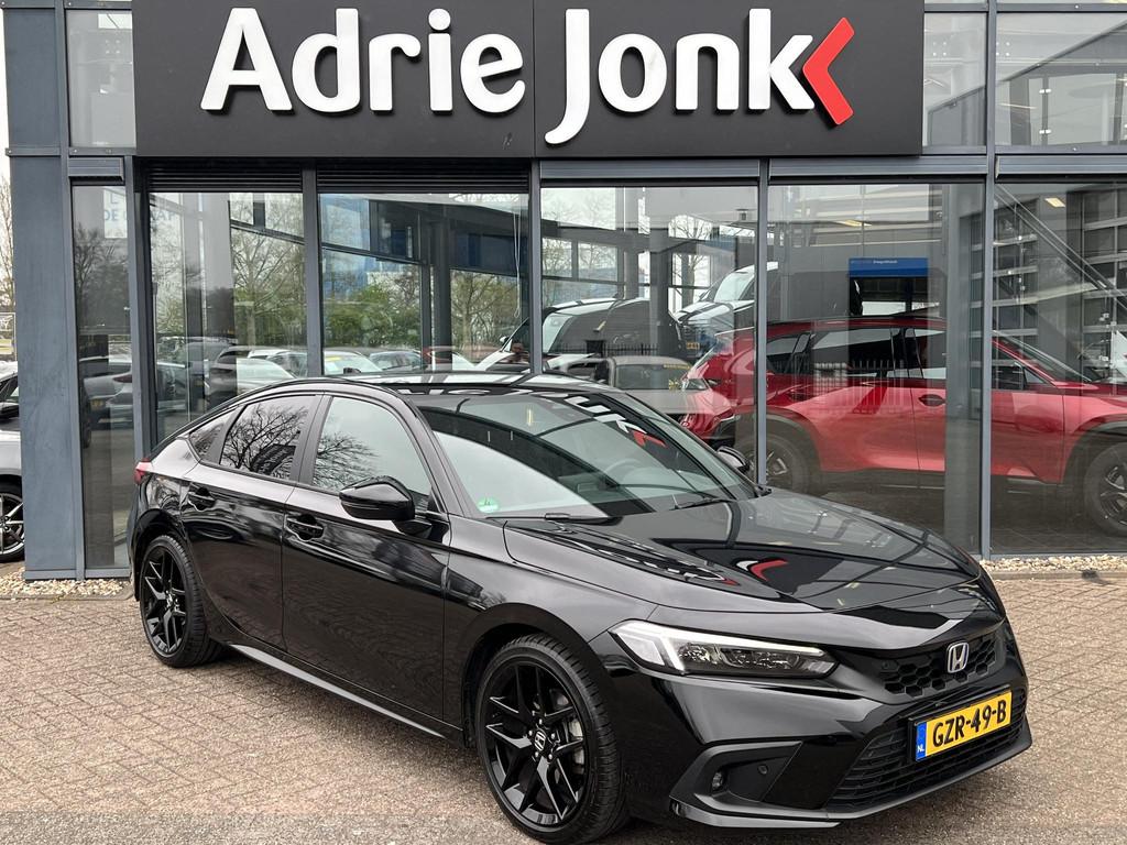 Honda Civic 2.0 e:HEV Sport | FULL HYBRID | APPLE + ANDROID, Adaptive Cruise Control, Gebruikt, Leder en Stof, Zwart