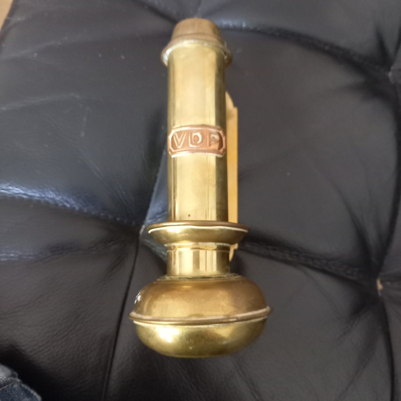 Antieke messing spoorweg kandelaar / treinlamp VDP ca. 1900, Ophalen of Verzenden