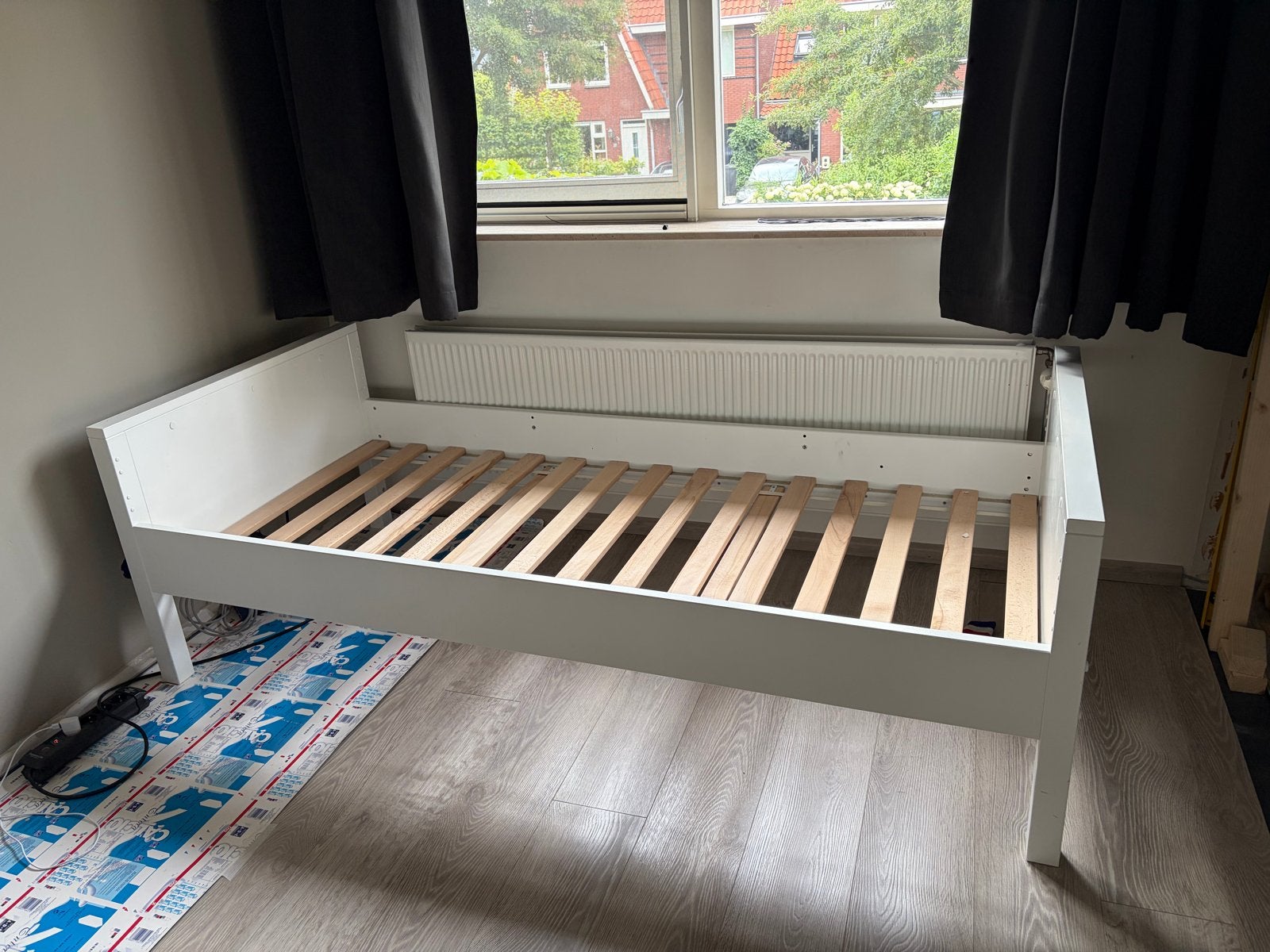 Bopita Eenpersoonsbed Wit - Inclusief Lattenbodem, Huis en Inrichting, Ophalen, Gebruikt, 90 cm, Eenpersoons