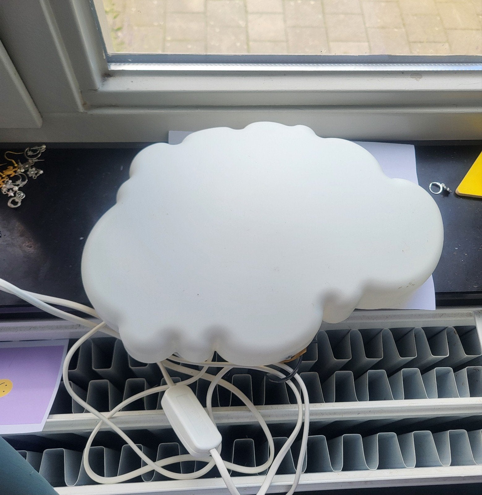 IKEA Drömsyn Wolkenlamp - Perfect voor de kinderkamer, Met schakelaar, Wit, Gebruikt, Kunststof