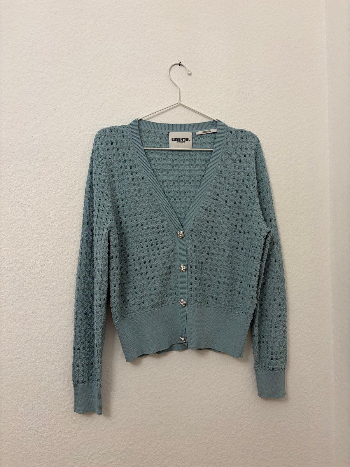 Essentiel Antwerp vest turquoise maat M, Verzenden, Zo goed als nieuw, Maat 38/40 (M), Blauw