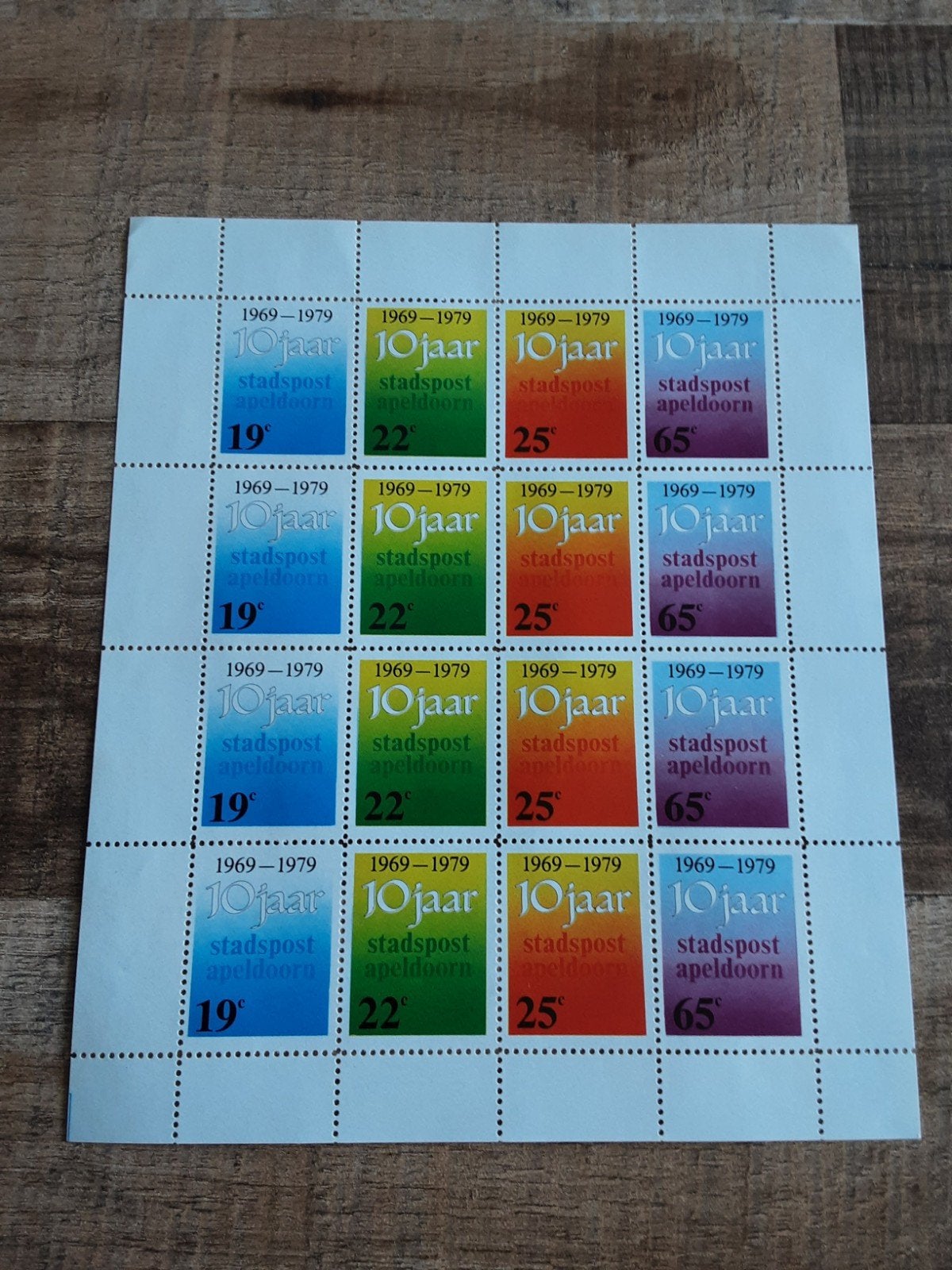 Stadspost Apeldoorn.  10 Jaar stadspost.Laatste vel ( pf), Postzegels en Munten, Ophalen of Verzenden