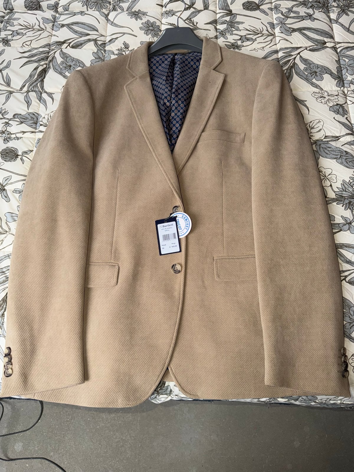 Bartlett Heren Colbert, Kleding | Heren, Ophalen of Verzenden, Nieuw, Maat 56/58 (XL), Beige