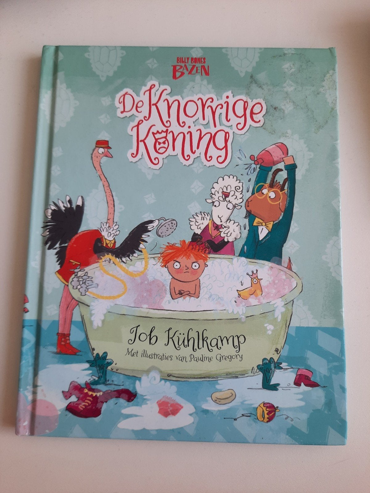 De Knorrige Koning - Billy Bones Bazen, Boeken, 5 of 6 jaar, Fictie algemeen, Jongen of Meisje, Zo goed als nieuw