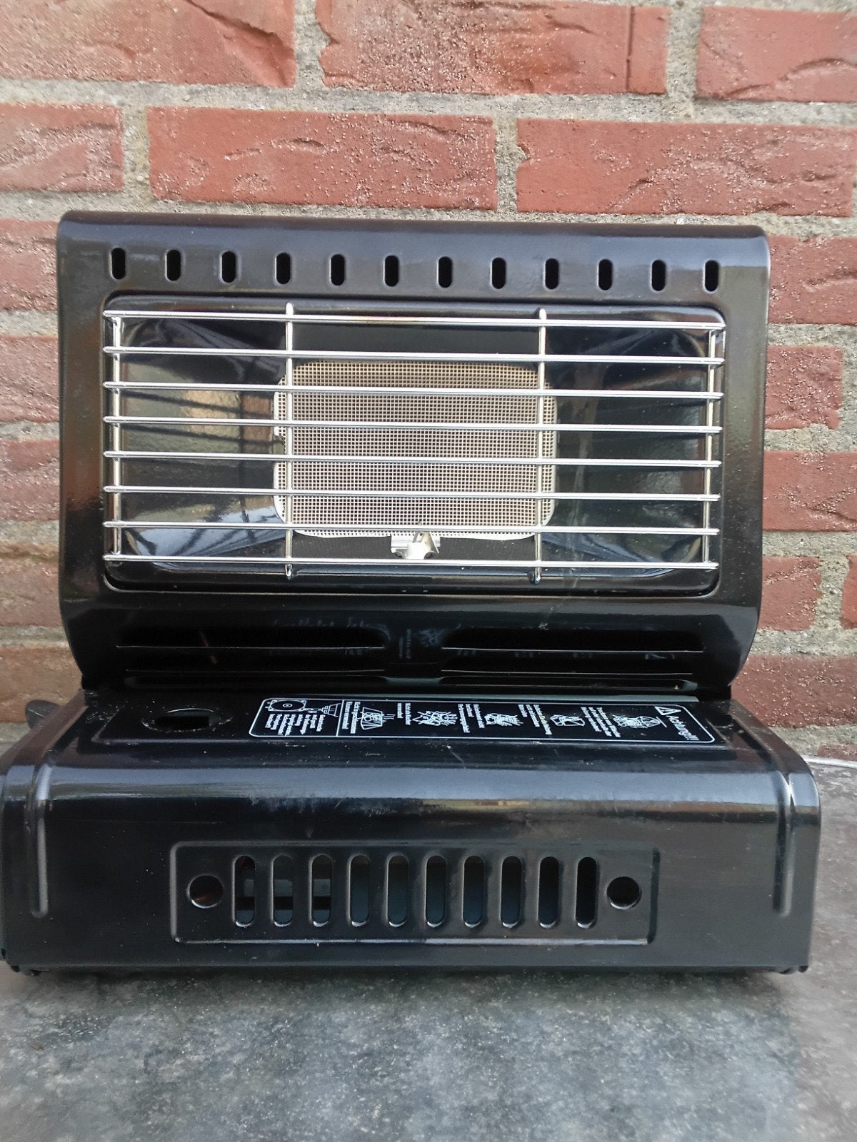 DRAAGBARE GASKACHEL " HAPPY HOME " , 1,3 kW, Ophalen, Zo goed als nieuw