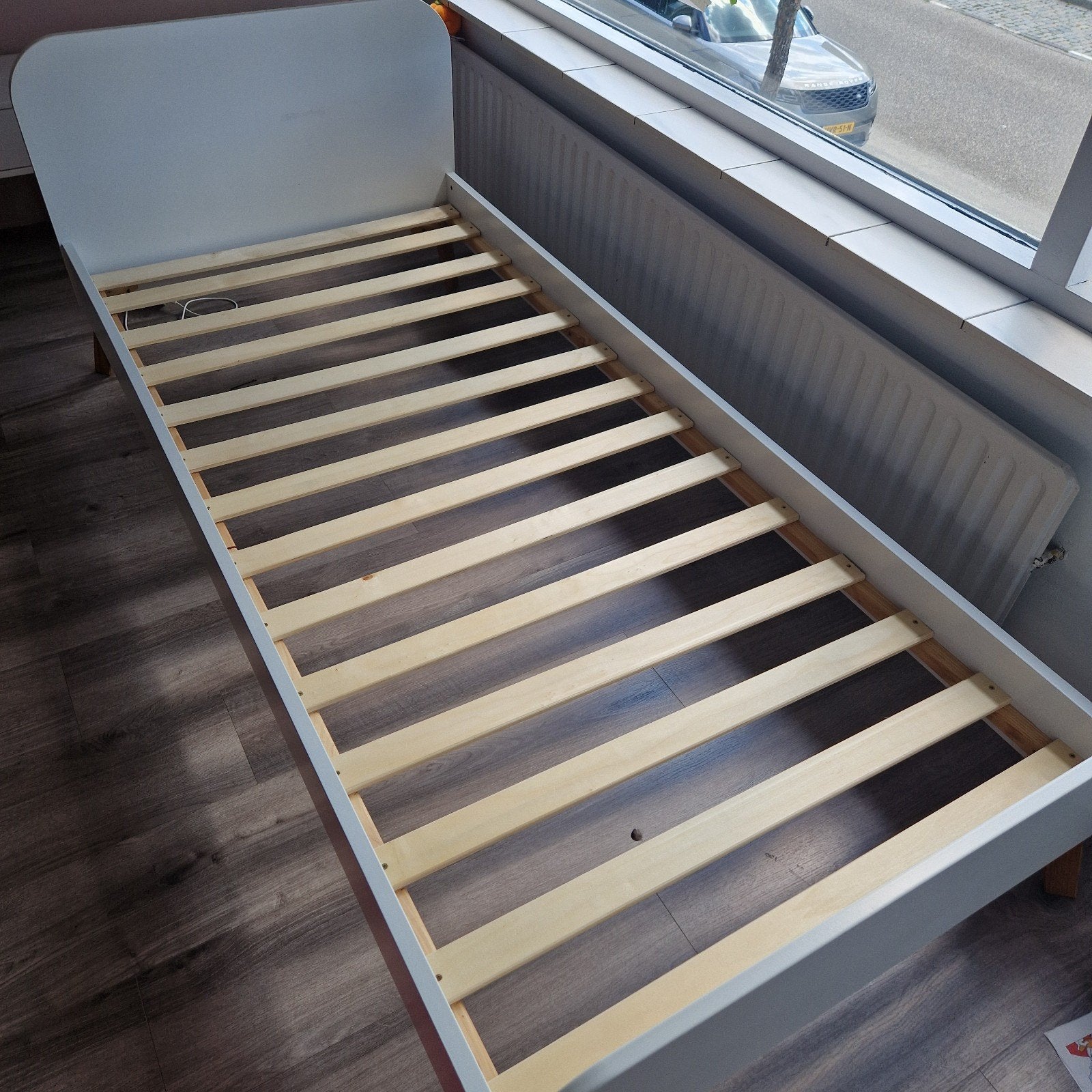 mooi kinderbed in goede staat!, Ophalen, 100 cm, Eenpersoons, Wit