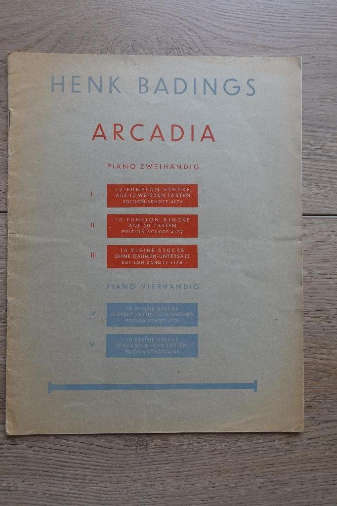 Henk Badings Arcadia, Gebruikt, Klassiek, Ophalen of Verzenden, Artiest of Componist