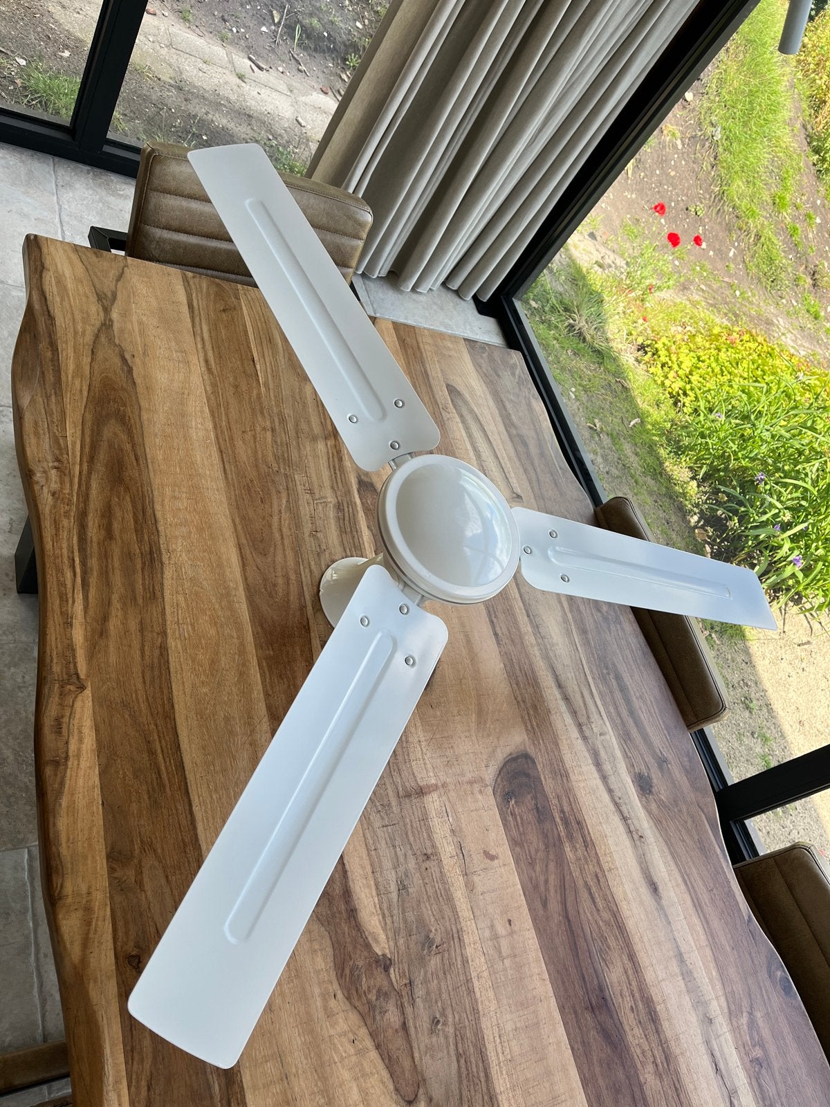 Witte Plafondventilator - Eurom Ceiling Fan 48 (65 Watt), Witgoed en Apparatuur, Ventilatoren, Ophalen, Gebruikt, Plafondventilator