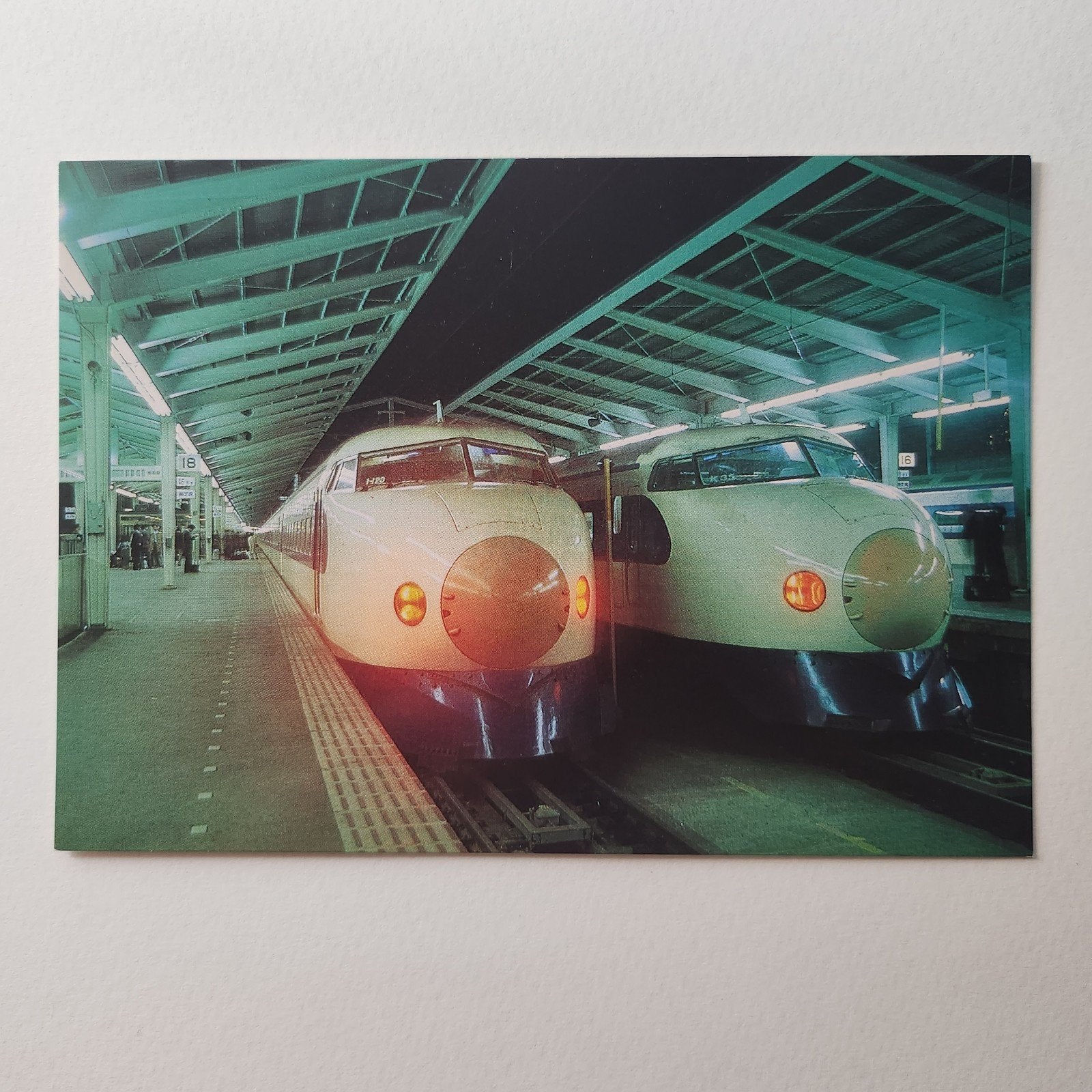 Ansichtkaart Shinkansen Tokyo Station - Nachtzicht, Verzenden, 1980 tot heden, Ongelopen, Buiten Europa
