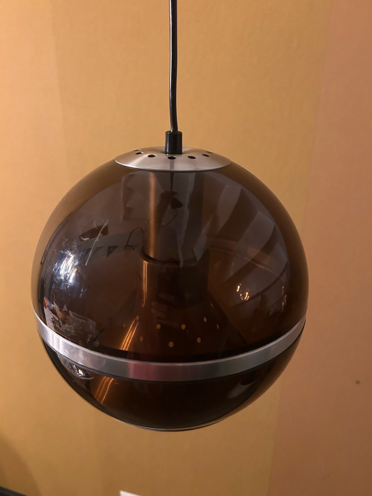 Dijkstra Globe Hanglamp - Vintage Design, Ophalen, Gebruikt, Metaal, E27 (groot)