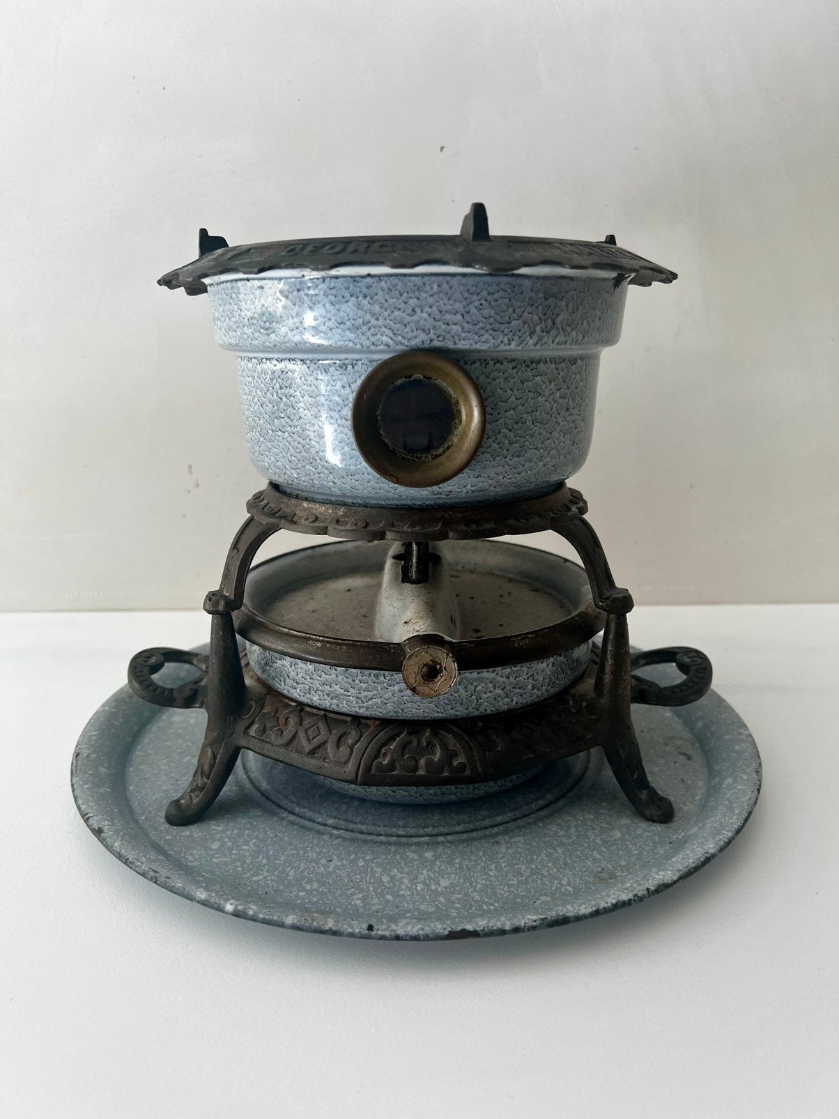 Petroleumstel 1-pitter grijsgewolkt, Ophalen