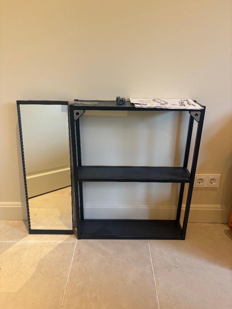 Spiegelkast antraciet 60x17x75 cm - IKEA ENHET, Huis en Inrichting, Ophalen, Spiegelkast, Nieuw, 50 tot 100 cm
