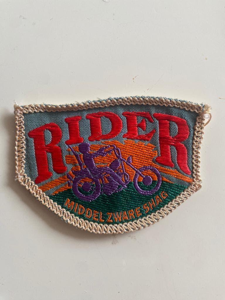Embleem Rider Middelzware shag, Ophalen of Verzenden, Zo goed als nieuw, Overige applicaties