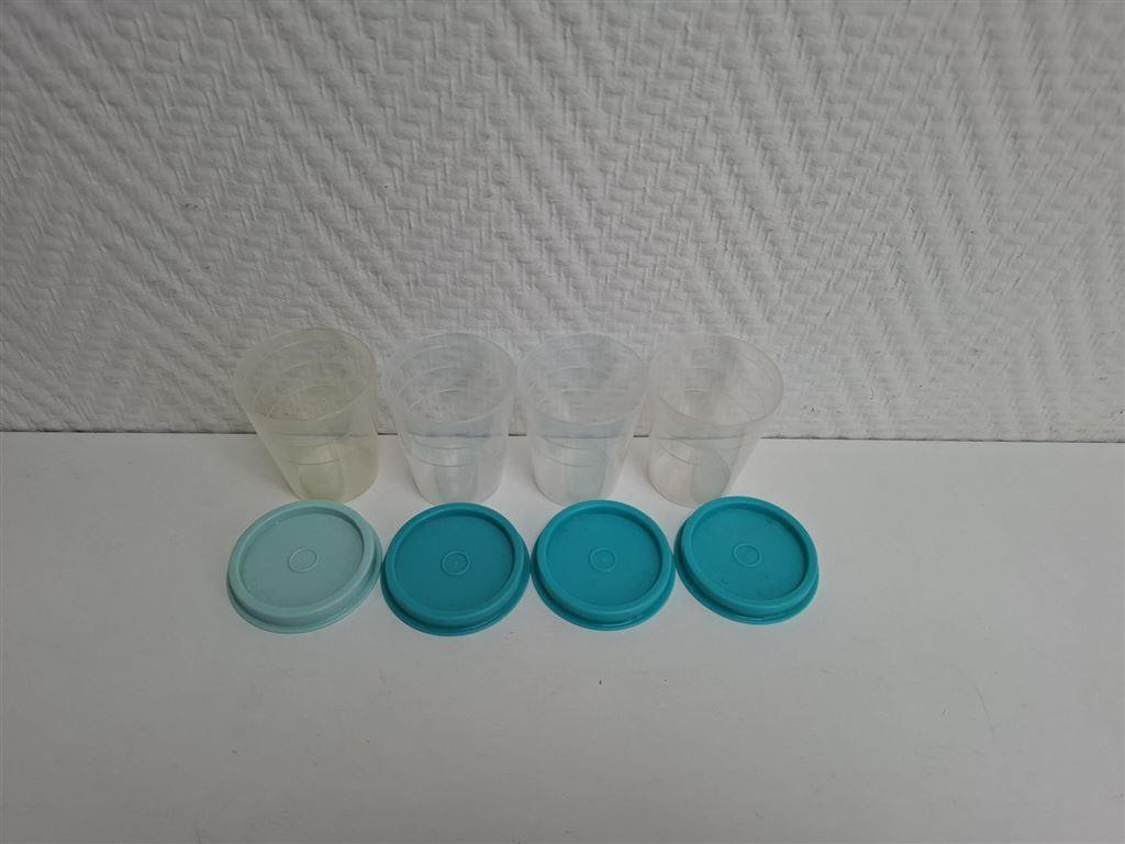 T074 Mini bekers, en meer Tupperware, Ophalen of Verzenden, Zo goed als nieuw, Blauw, Bak of Kom