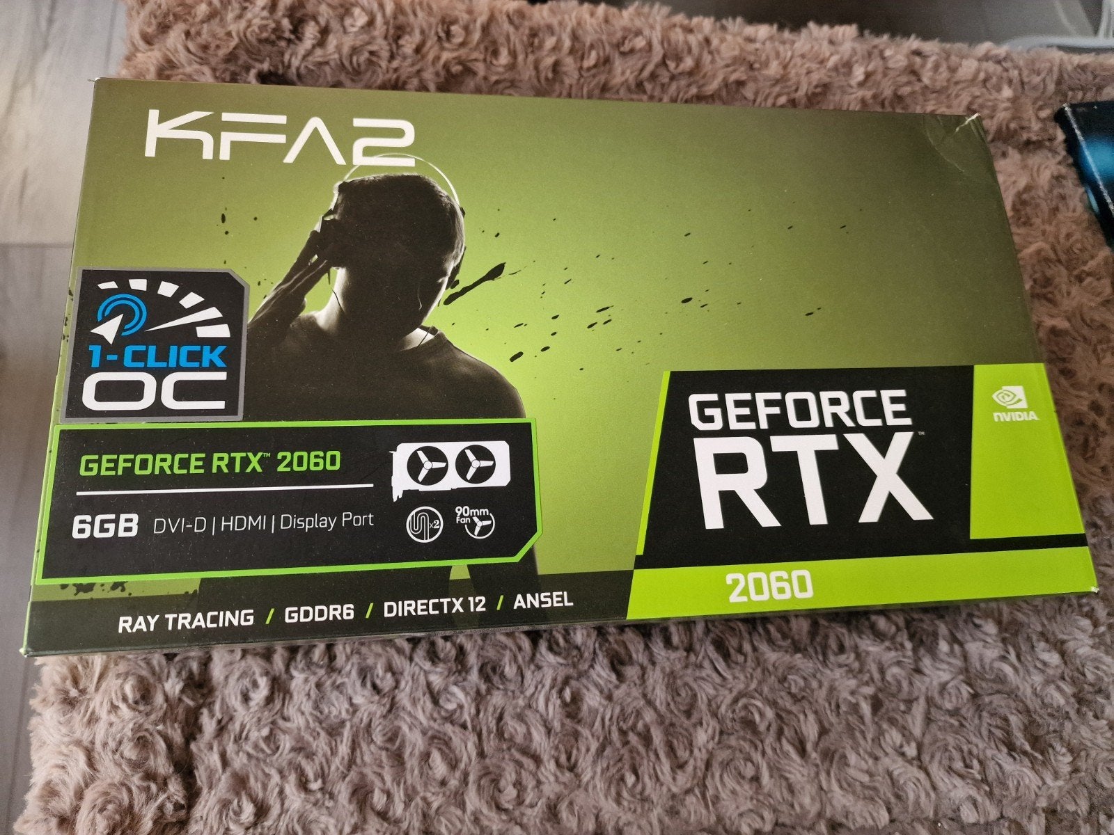 KFA2 GeForce RTX 2060 6GB Grafische Kaart, Computers en Software, Videokaarten, Ophalen, PCI-Express 3, GDDR6, HDMI