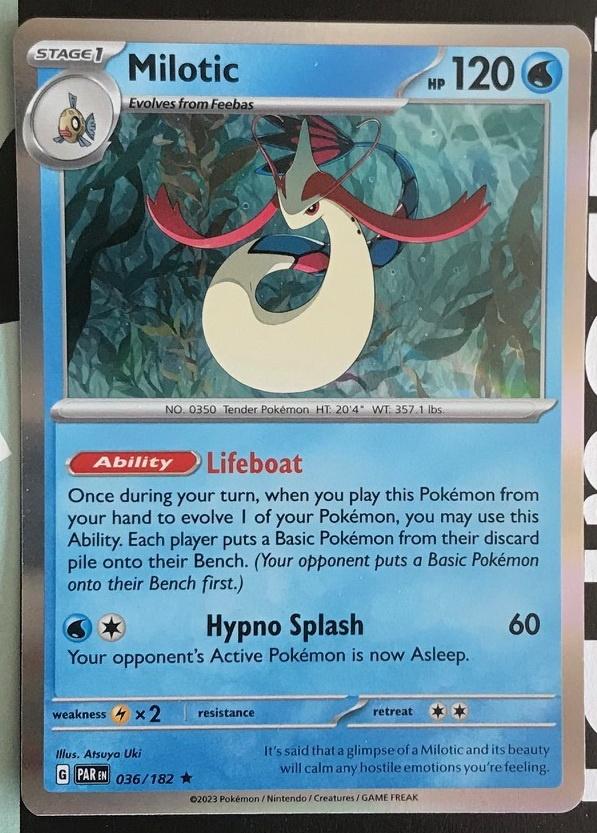 Pokemon - Milotic (PAR 036) - Holo rare.., Hobby en Vrije tijd, Verzamelkaartspellen | Pokémon, Ophalen of Verzenden, Nieuw, Losse kaart