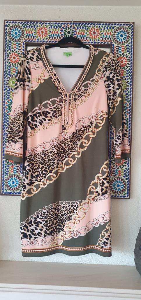 K design prachtige travel jurk maat S zgan, Ophalen of Verzenden, Zo goed als nieuw, Maat 38/40 (M)