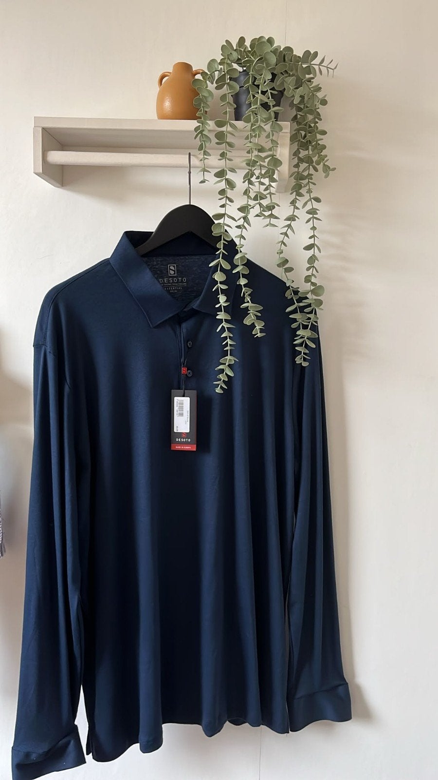 Nieuwe DESOTO polo XXL – donkerblauw – lange mouw – met tag, Ophalen of Verzenden, Nieuw, Overige maten