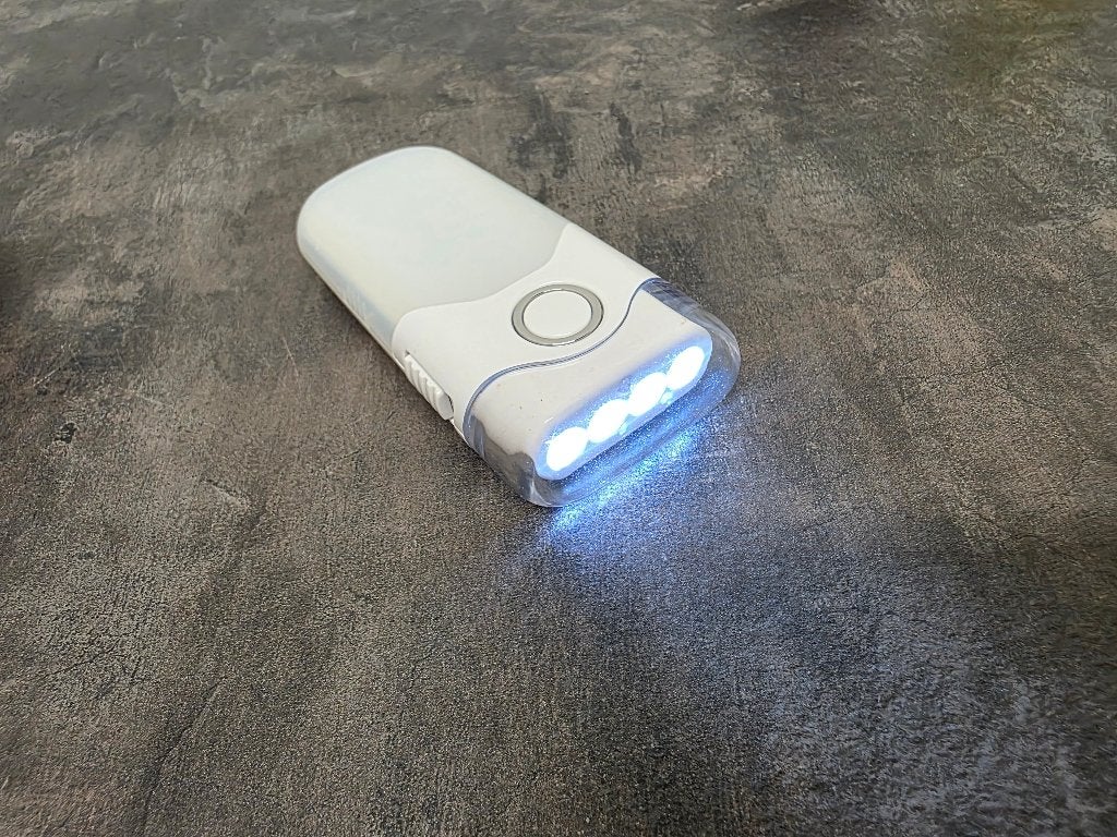 Alecto ATL-80 LED zaklamp / nachtlampje, Ophalen of Verzenden, Gebruikt, Accu