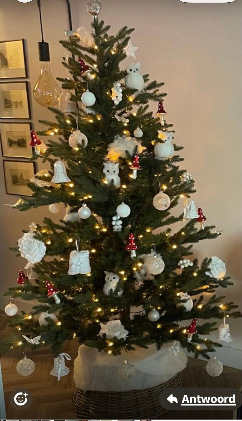Kunst Kerstboom geheel compleet, Ophalen of Verzenden, Zo goed als nieuw