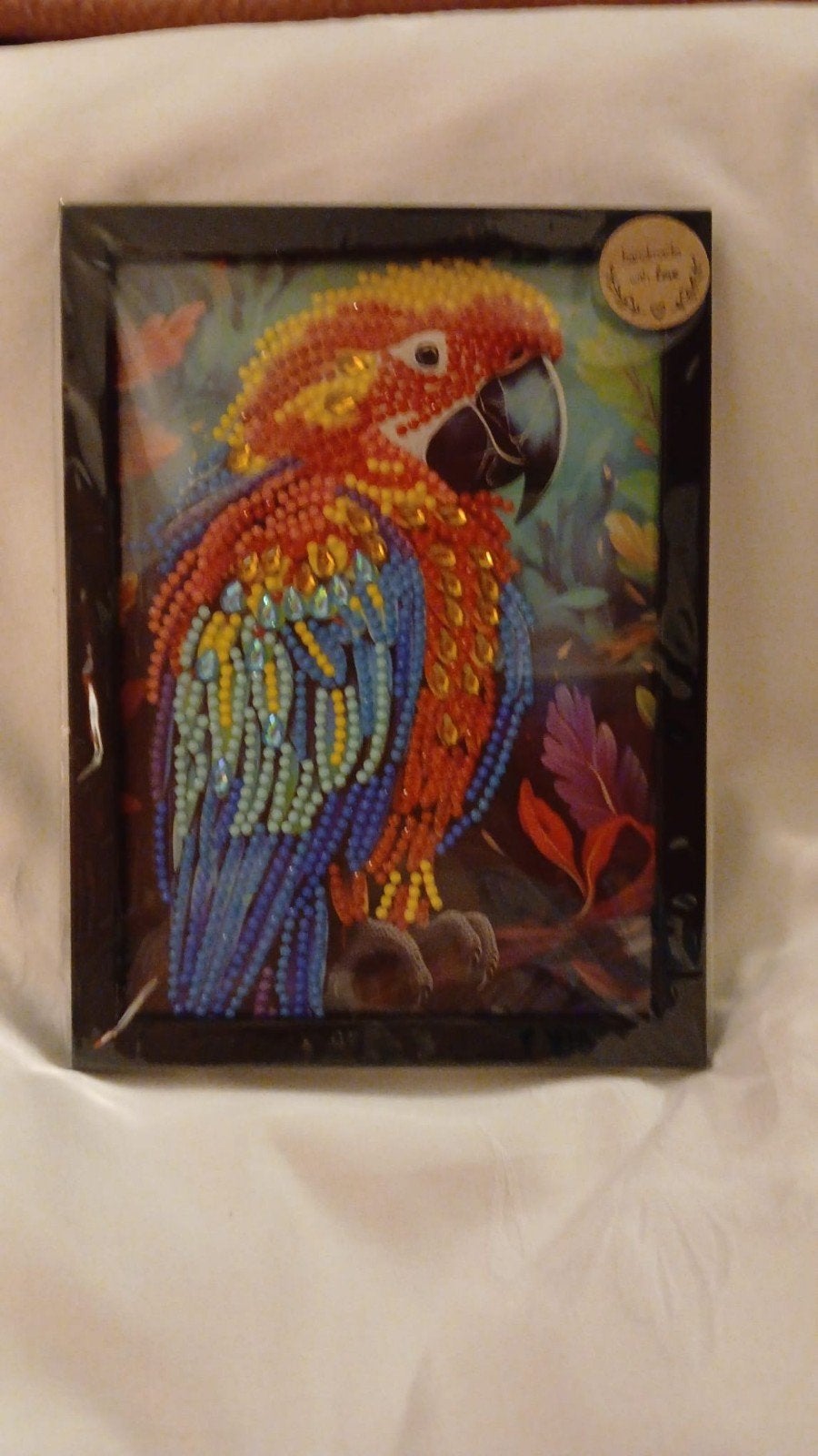 Handgemaakt Diamond Painting Papegaai - 13x18 cm, Schilderij, Meerkleurig, Nieuw, Ophalen of Verzenden