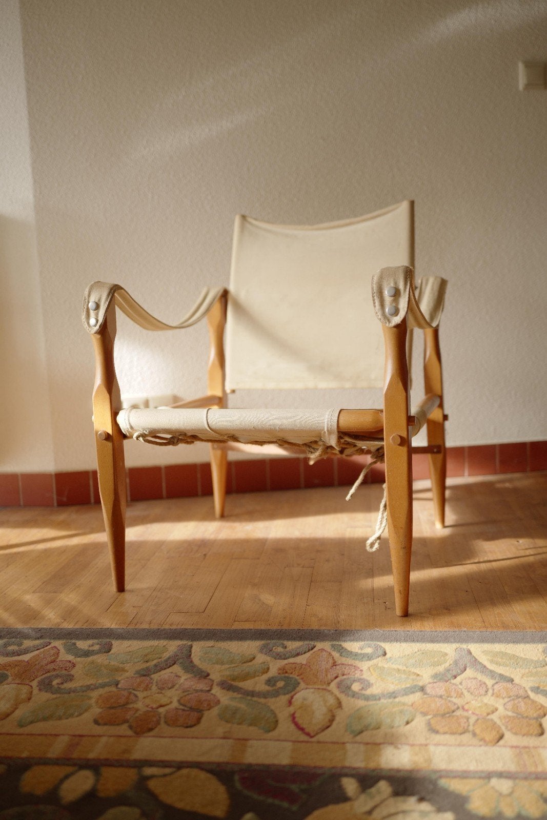 Originele Deense "Hyllinge" Safari Chair – jaren 70, Ophalen