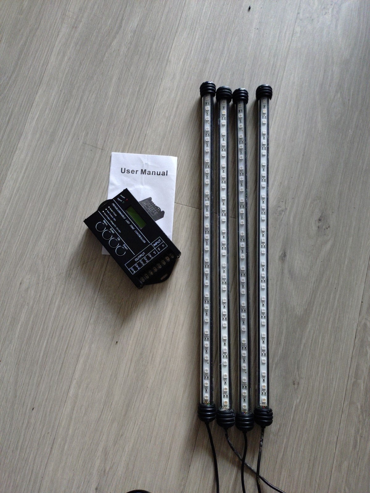 LED Controller TC420 met 4x RGB LED buizen 45cm, Gebruikt, Verlichting of Verwarming, Overige merken, Ophalen of Verzenden
