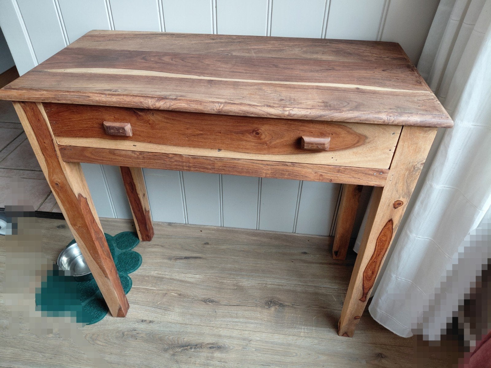 TEAK SIDETABLE, Huis en Inrichting, Tafels | Sidetables, Ophalen, Gebruikt, 50 tot 100 cm, Teakhout
