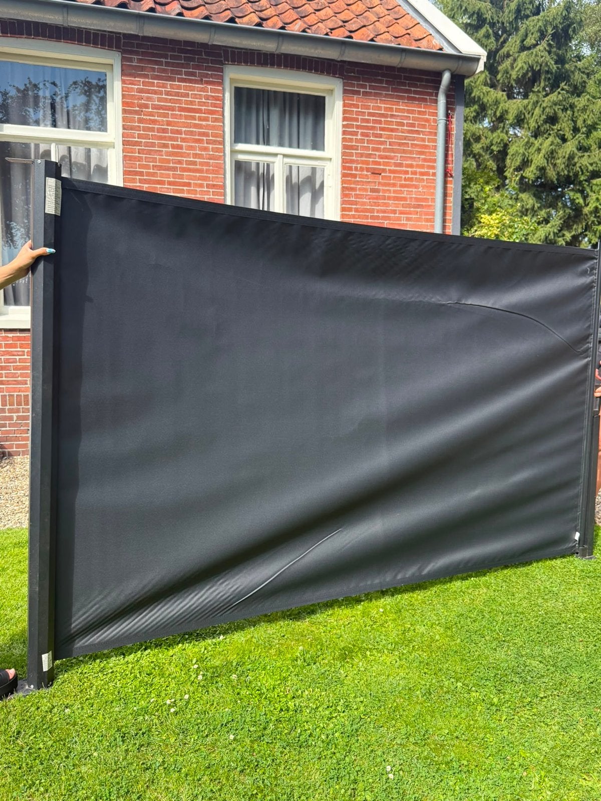 Nieuw Wind/Privacyscherm - Uitschuifbaar en Compact, Tuin en Terras, Tuinschermen, Nieuw, Overige materialen, 150 tot 200 cm, 200 cm of meer