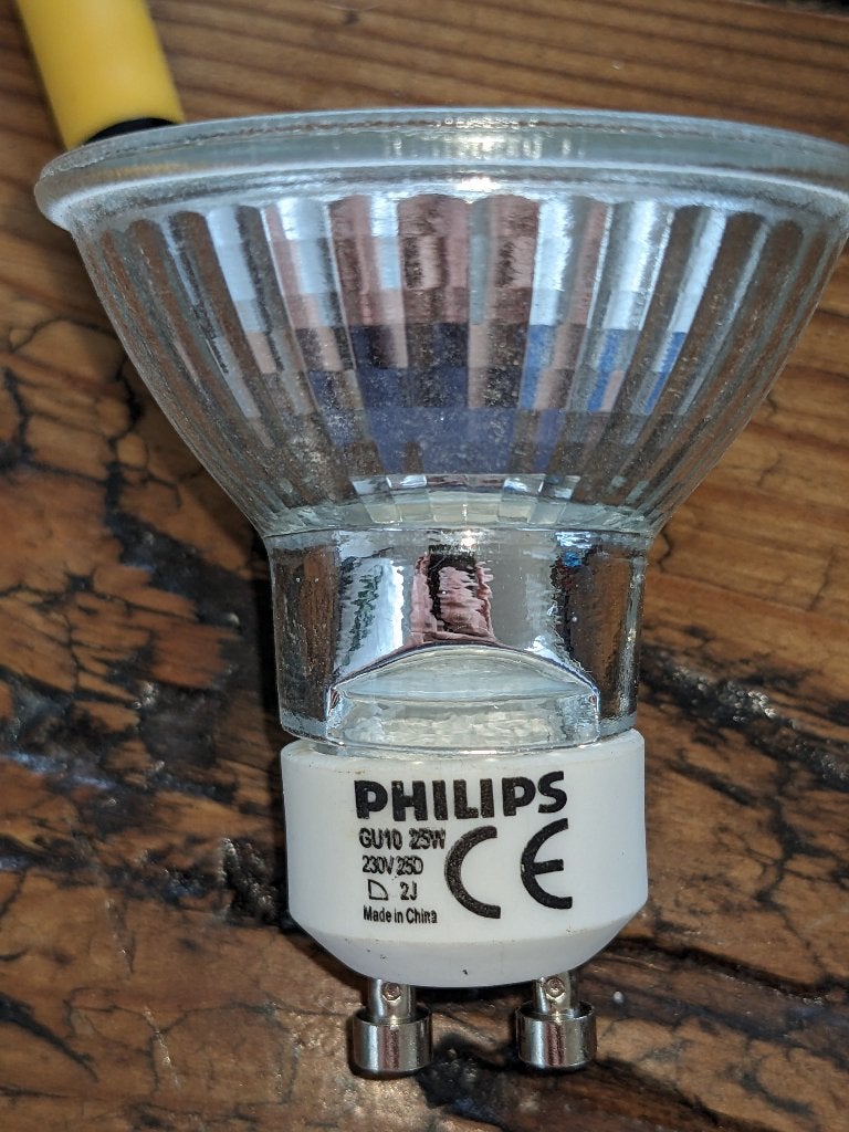 3 stuks GU10 spot 25W 25 graden halogeen, Philips, GU10, Ophalen of Verzenden, Zo goed als nieuw