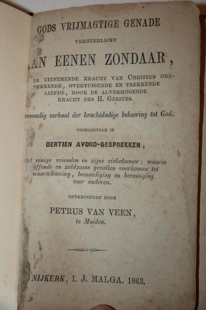 Petrus van Veen - Gods vrijmagtige genade (1863, Malga), Ophalen of Verzenden, Gelezen, Christendom | Protestants