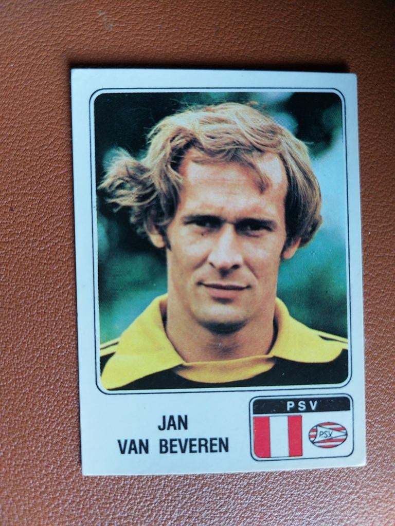 jan van beveren psv panini voetbal 79 zeldzaam 1979, Ophalen of Verzenden, Zo goed als nieuw, PSV, Poster, Plaatje of Sticker