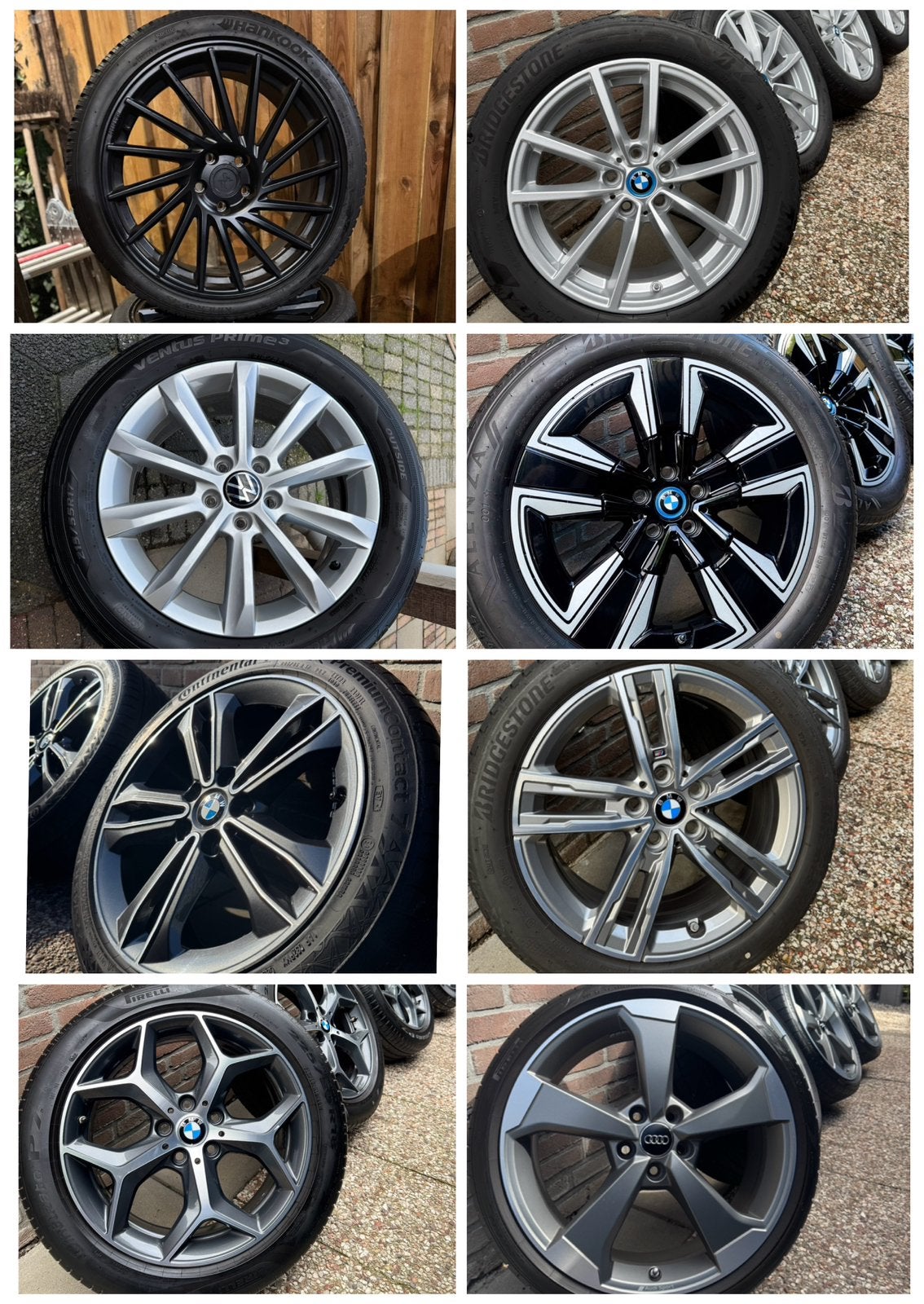 Velgenpartij 8 sets BMW M  / Volkswagen / Audi RS velgen, Auto-onderdelen, Banden en Velgen, Gebruikt, Banden en Velgen, 235 mm
