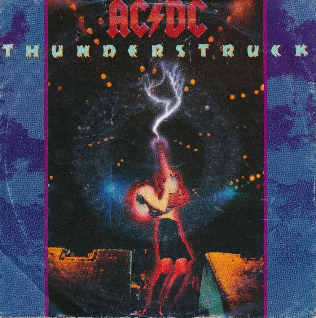 2652 AC/DC - Thunderstruck (1990), Cd's en Dvd's, Vinyl Singles, Gebruikt, 7 inch, Single, Ophalen of Verzenden