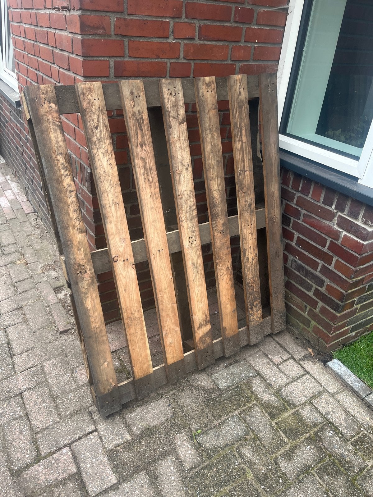 Gratis houten pallet brandhout, Ophalen, Gebruikt, 50 mm of meer, Pallet