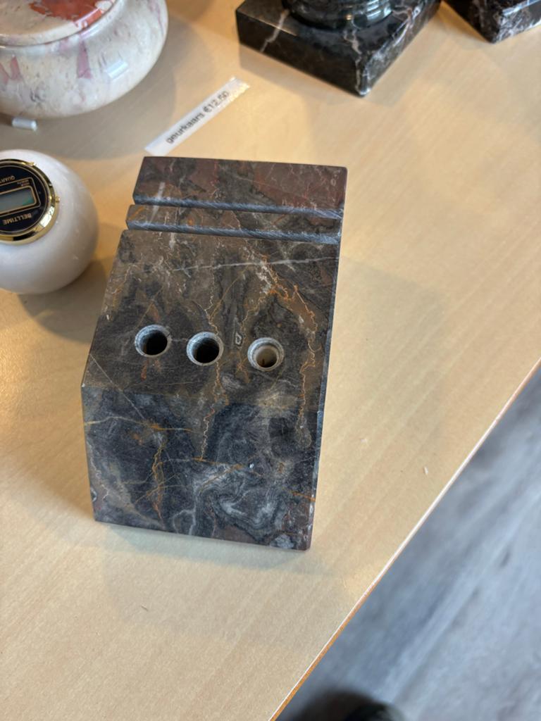 Marmeren pennenhouder/bureau-organizer, Ophalen of Verzenden, Zo goed als nieuw