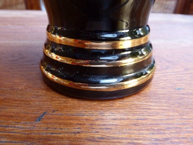 Art deco vaasje van hyaliet glas, Doyen, Antiek en Kunst, Antiek | Glas en Kristal, Ophalen of Verzenden