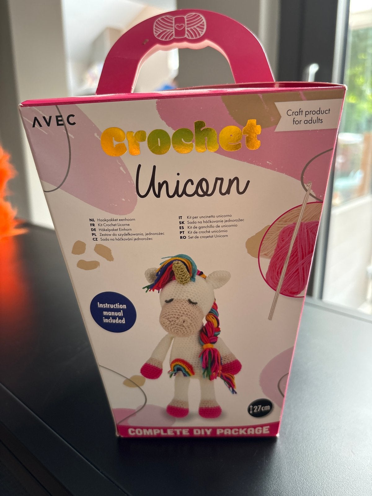 Unicorn / eenhoorn haakpakket, Ophalen of Verzenden, Nieuw, Haken, Wol of Garen