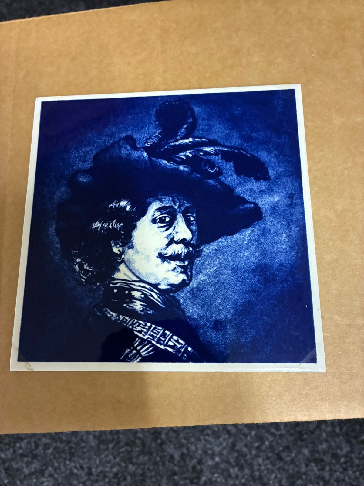 Oud Tegeltje Mettlach, Antiek en Kunst, Ophalen of Verzenden