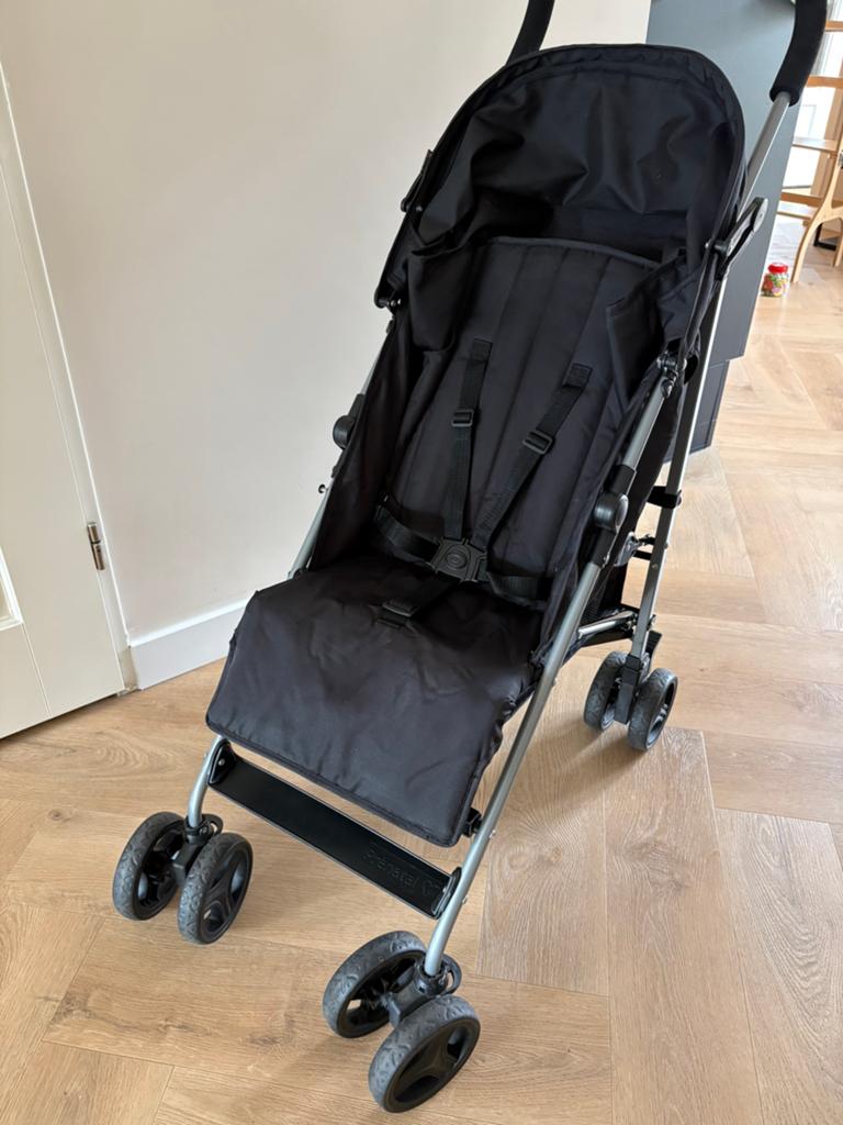 Prénatal buggy Elin zwart, Ophalen, Zo goed als nieuw, Overige merken, Verstelbare rugleuning