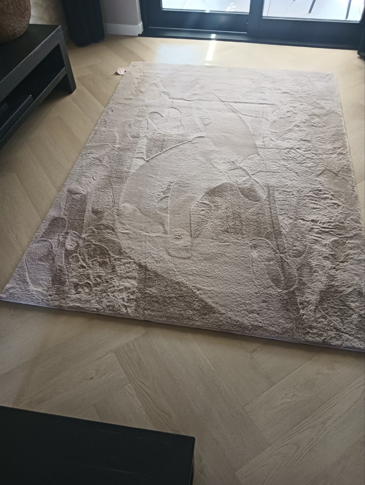 🔵Mooi zacht vloerkleed nieuw...te klein gekocht🫣, Huis en Inrichting, Modern, Zacht, Fluffy, Crème, 100 tot 150 cm, Ophalen of Verzenden