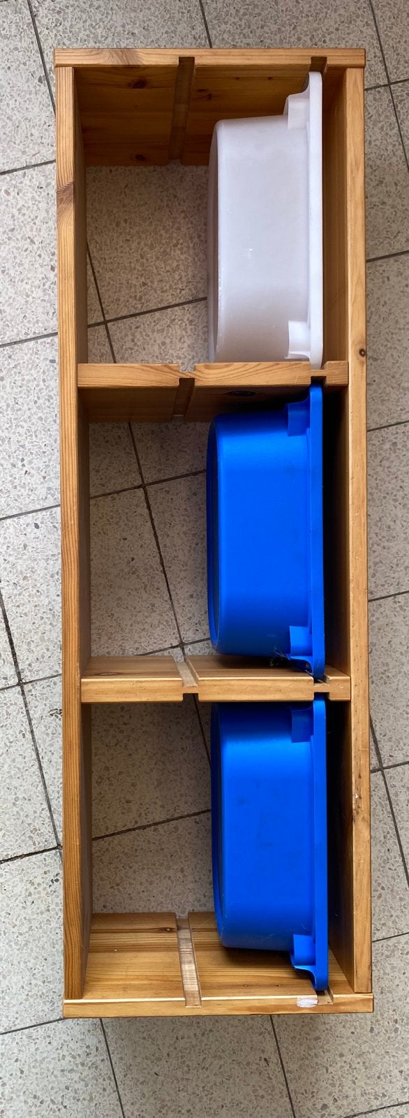 Ikea trofast grenen met 3 bakken., Doe-het-zelf en Verbouw, Kratten en Dozen, Ophalen, Zo goed als nieuw, Minder dan 40 cm, Minder dan 35 cm