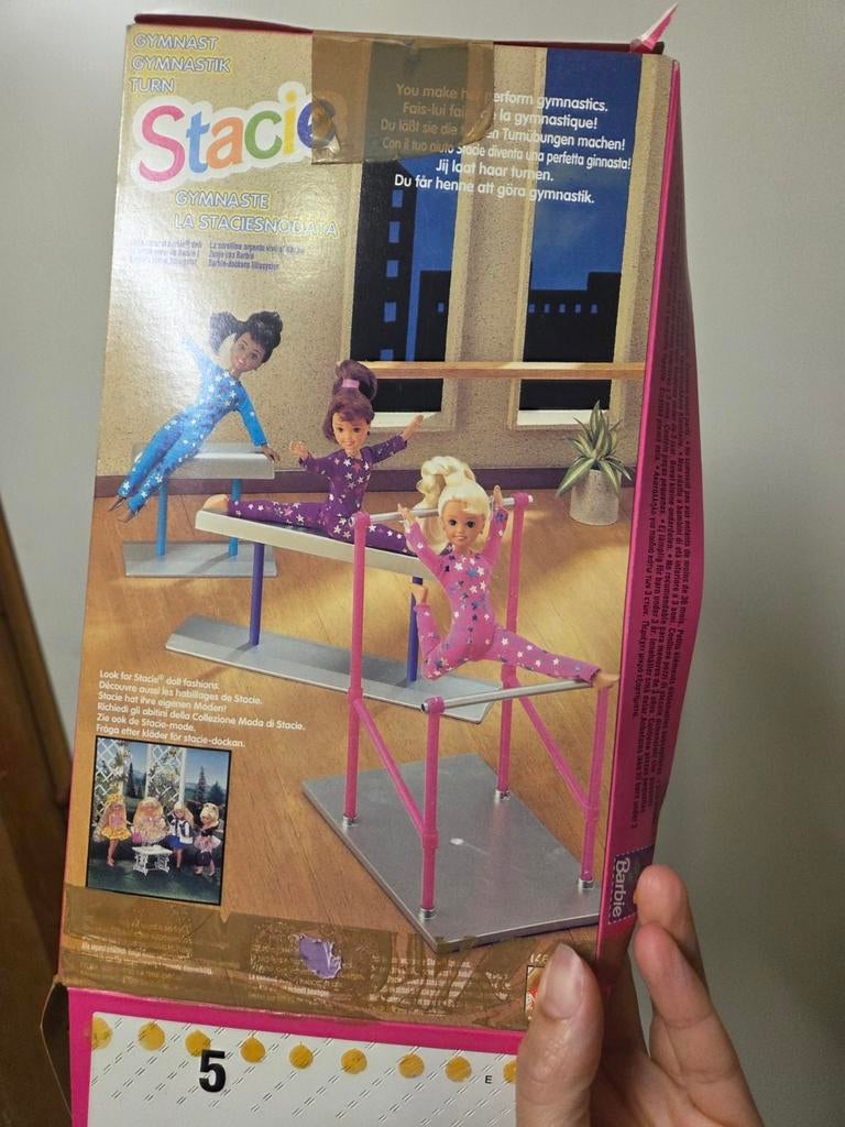Stacie Barbie Turnpop Jaren '90 - Gymnastiek Set, Ophalen of Verzenden, Gebruikt, Barbie