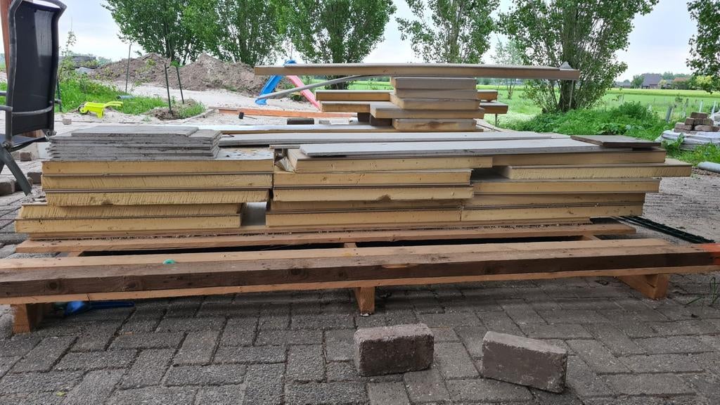 Restant Pir platen met gips kleine stukken, Ophalen