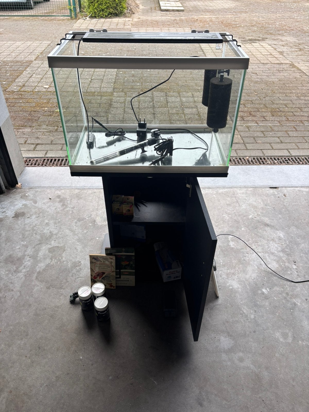 Superfish expert 70L met kast en toebehoren, Ophalen, Verwarming, Zo goed als nieuw, Leeg aquarium