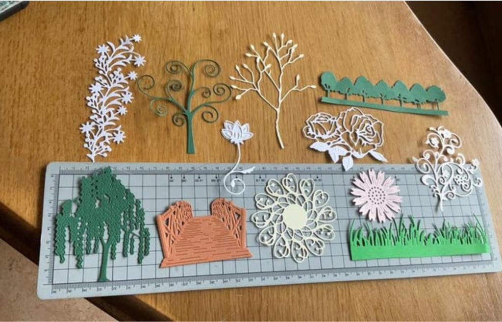 Opleg set tuin, eenmalig, Hobby en Vrije tijd, Kaarten | Zelf maken, Ophalen of Verzenden, Nieuw
