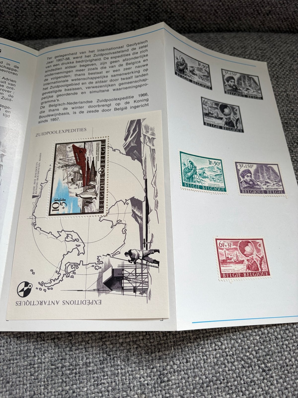 Belgische postzegelcollectie - Zuidpoolexpedities, Scheepvaart, Met stempel, Frankeerzegel, Ophalen of Verzenden